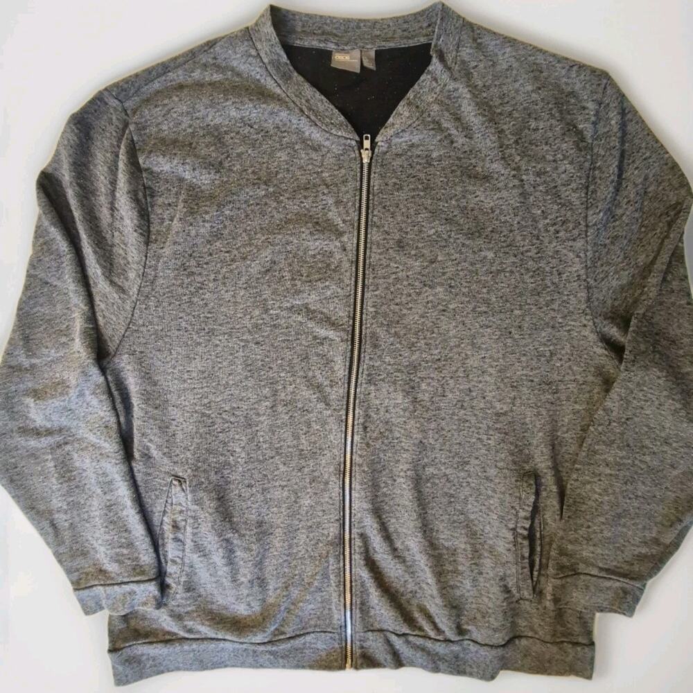 ASOS Womens 6XL Gray Zip Up Sweatshirt Plus Size Jacket Pockets